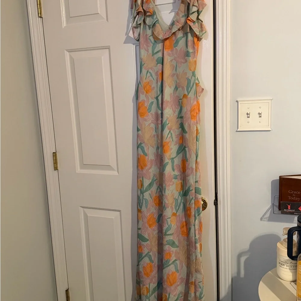 ASTR Floral Ruffle Dress - Picture 9 of 9